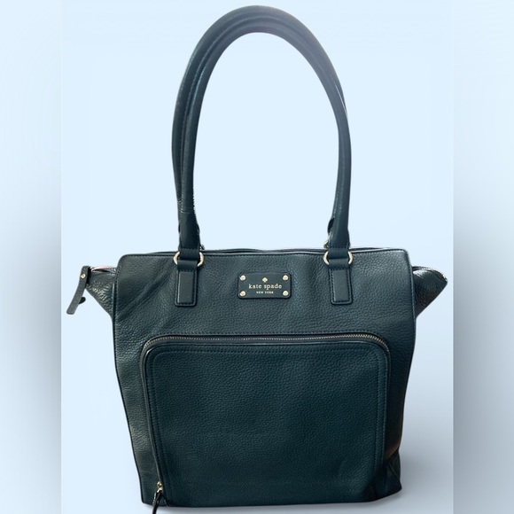 kate spade Handbags - Kate Spade Fernrose Baxter Street Shoulder Tote Bag Purse in Asphalt EUC